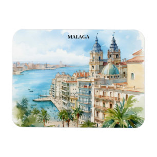 Ímã Málaga Andaluzia Espanha Viagem