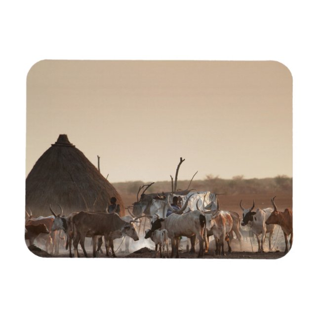 Ímã Malakal, vila do grupo étnico Dinka (Horizontal)
