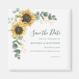 Imã Malaquita de Eucalipto Floral Salve a Data