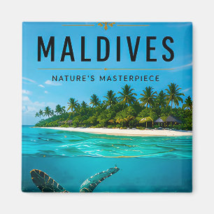 Imã 🐢 Maldivas Paraíso Oceânico Para Vida Costeira 🌊