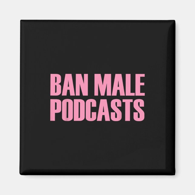 Imã Male Podcasts Roupa feminista (Frente)
