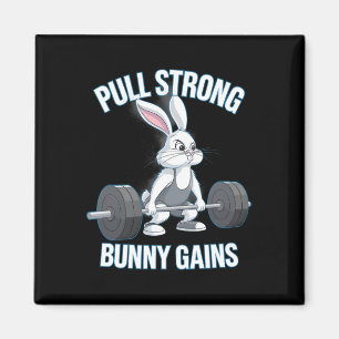 Imã Malhação Bunny Bodybuilder Puxe Fortes Ganhos de C