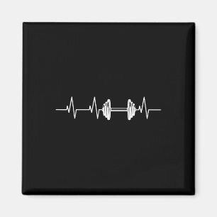 Imã Malhação Heartbeat Dumbbell Heartline Bodybuilding
