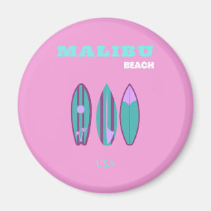 Imã Malibu, Malibu Beach, California, Preppy, Pink