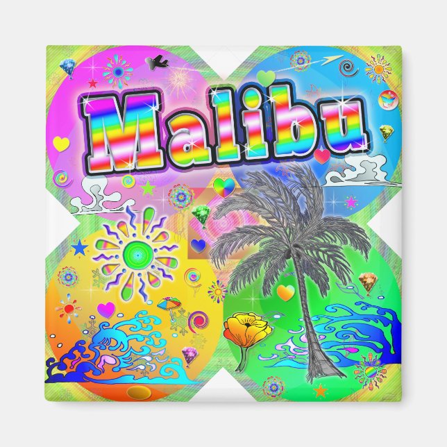 Imã Malibu Quadro Seasons Magnet (Frente)