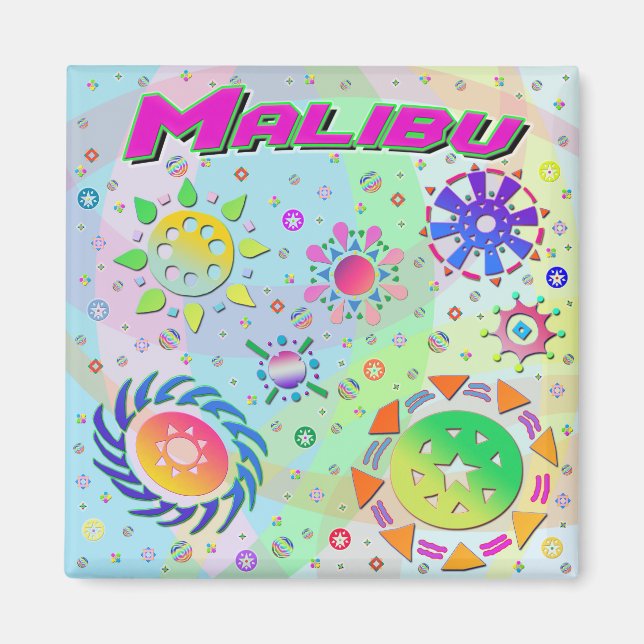 Imã Malibu Seven Suns & Energy Magnet (Frente)