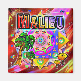 Imã Malibu Tropical Amigos Magnet