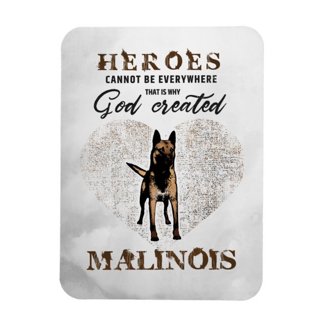 Ímã Malinois - pastor belga - Mechelaar - Maligator (Vertical)