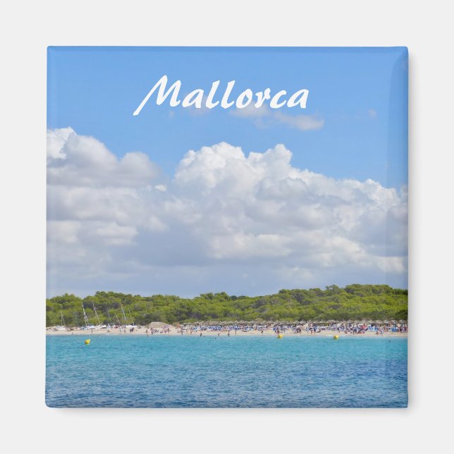 Imã Mallorca Playa Es Trenc Viagem Souvenir (Frente)