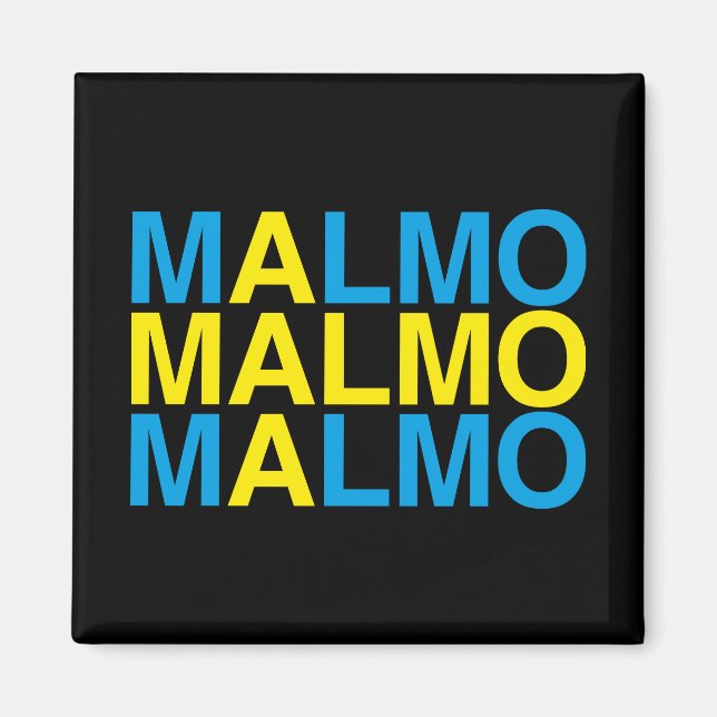 Imã MALMO Bandeira Sueca (Frente)