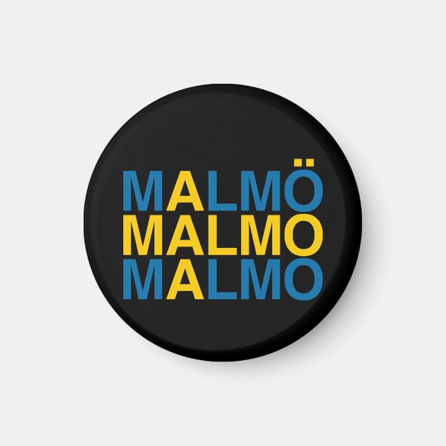 Imã MALMO Bandeira Sueca (Frente)