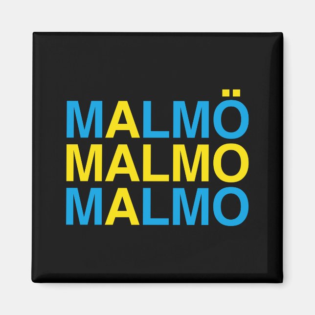 Imã MALMO Bandeira Sueca (Frente)