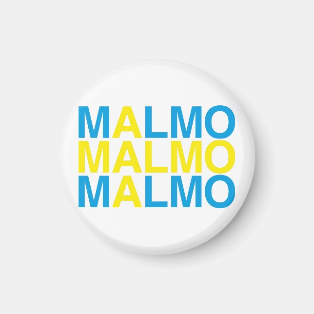 Imã MALMO Bandeira Sueca (Frente)