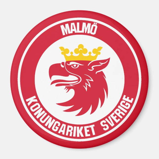 Imã Malmö Round Emblem (Frente)