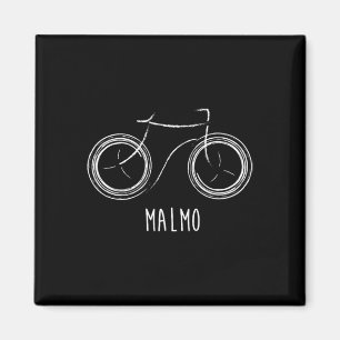 Imã Malmo Suécia Bicicleta Vintage Retro Fofa