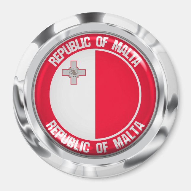 Imã Malta Round Emblem (Frente)