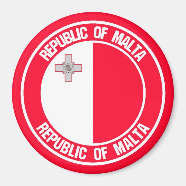 Imã Malta Round Emblem (Frente)