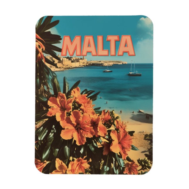 Ímã Malta vintage (Vertical)