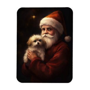 Ímã Maltês Com Natal Festivo do Papai Noel