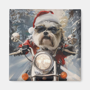 Imã Malti Tzu Dog Roda Moto Natal