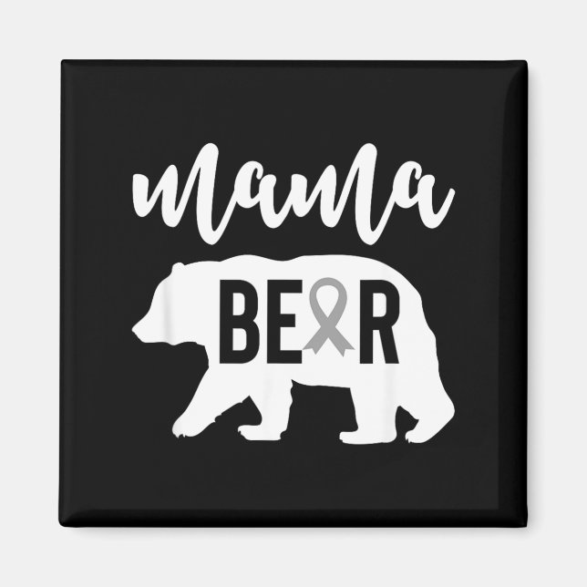Imã Mama Bear Mãe Diabética (Frente)
