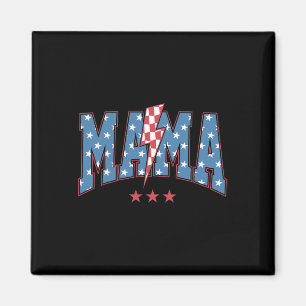 Imã Mama Dada Mini 4 De Julho, Matchin Familiar Americ