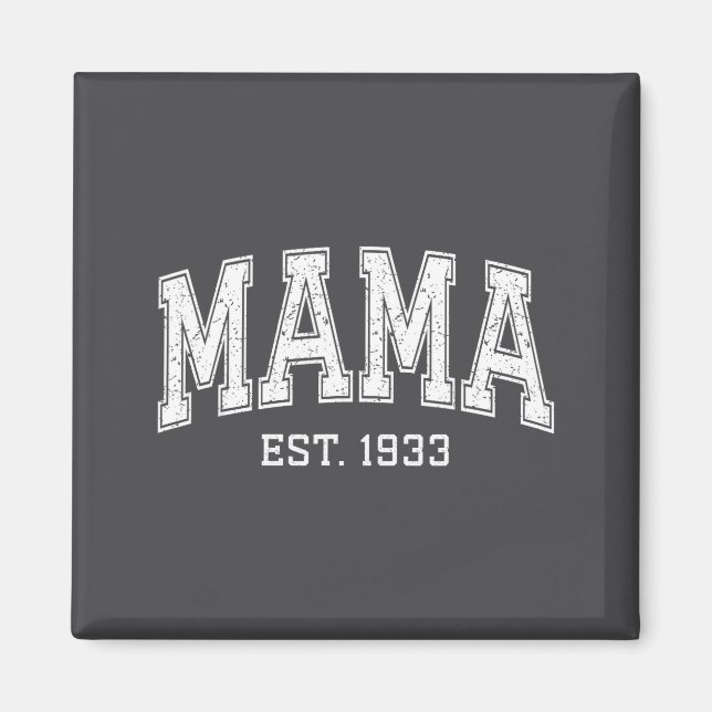 Imã Mama Est 1933 Mom D Mothers Day Ized  (Frente)