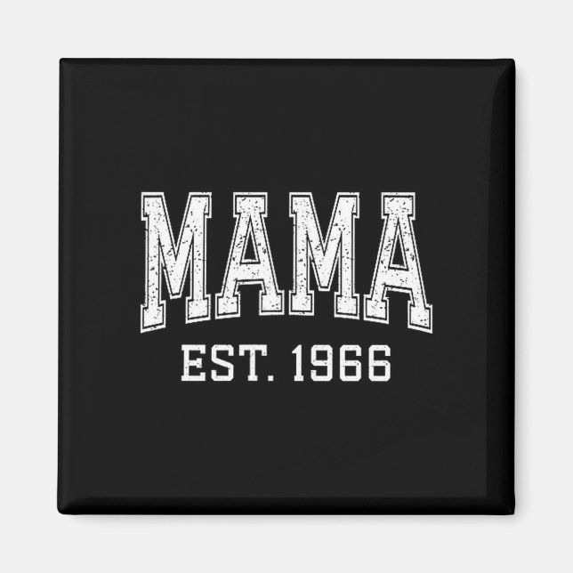 Imã Mama Est 1966 Mom D Mothers Day Ized  (Frente)