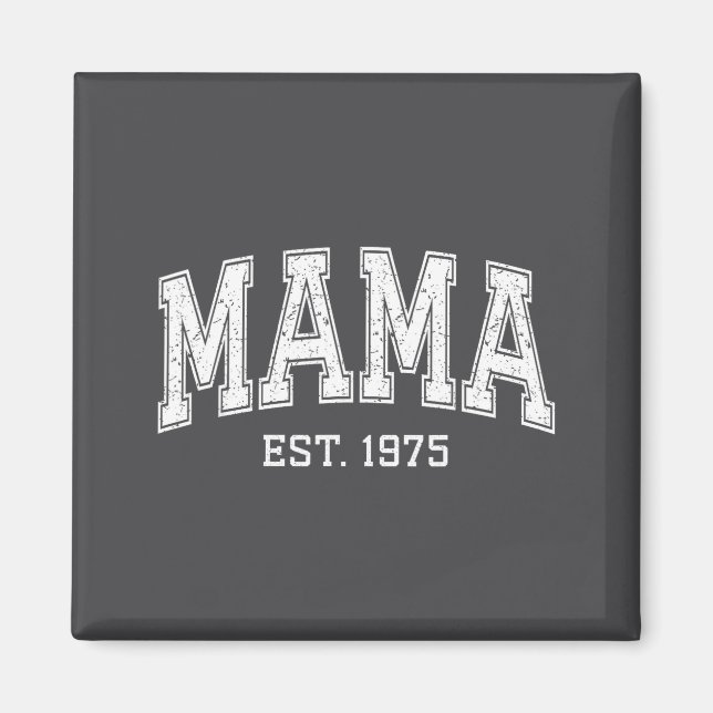 Imã Mama Est 1975 Mom D Mothers Day Ized  (Frente)