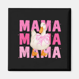 Imã Mama gansa laço coquete mãe gansa engraçado dia da