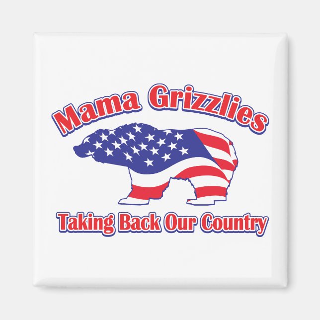 Imã Mama Grizzlies (Frente)