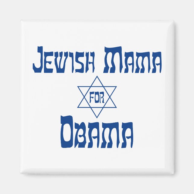 Imã Mama Judaica Para Obama Star Magnets (Frente)