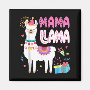 Imã Mama llama mãe do aniversário do llama aniversário