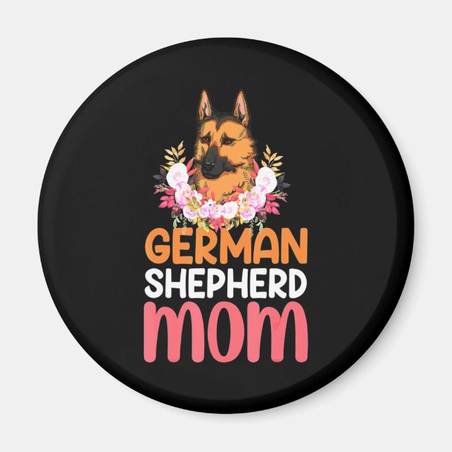 Imã Mamãe alemã Shepard Shepherd (Frente)