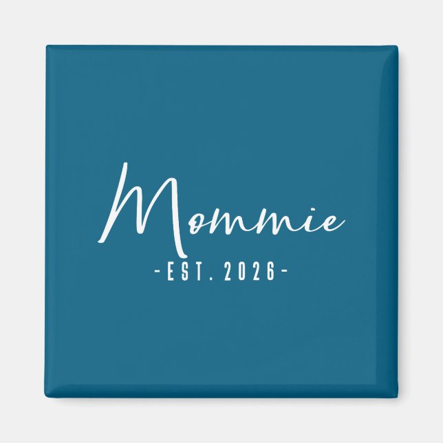 Imã Mamãe Bonita Anúncio de Bebê Mommie Est (Frente)