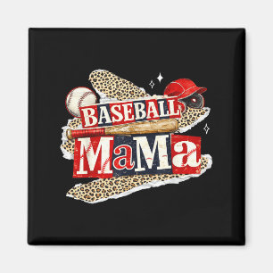 Imã Mamãe de beisebol leopardo dia de jogo temporada d