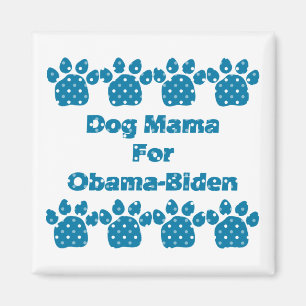 Imã Mamãe De Cachorro Para Obama Tear Dots Magnet