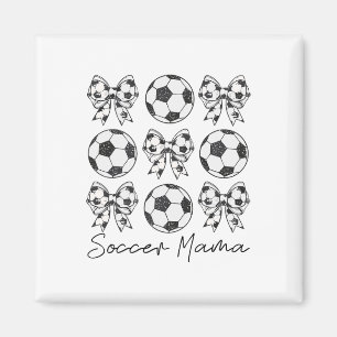 Imã Mamãe de Futebol Coquette Laço Mamãe de Futebol Te