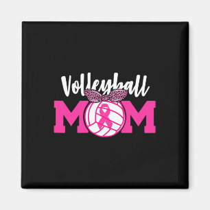 Imã Mamãe de Voleibol Fita Rosa Fita Sensibilização pa
