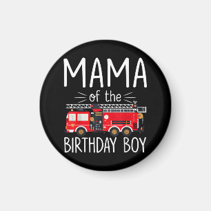 Imã Mamãe do Aniversário do Bombeiro Fa