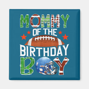 Imã Mamãe Do Menino De Aniversário Amante De Futebol D