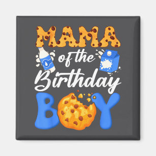 Imã Mamãe do Menino de Aniversário Leite e Biscoitos 1