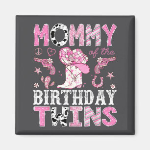 Imã Mamãe dos Gêmeos de Aniversário Nk Rodeio Cowgirl