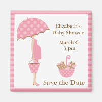 Mamãe rosa para ficar com o guarda-chuva