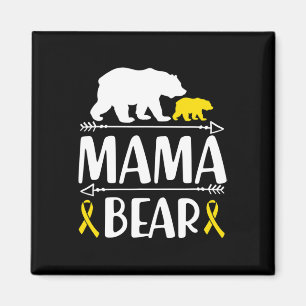 Imã Mamãe Ursa Cancer De Infância Sensibilização Mãe D