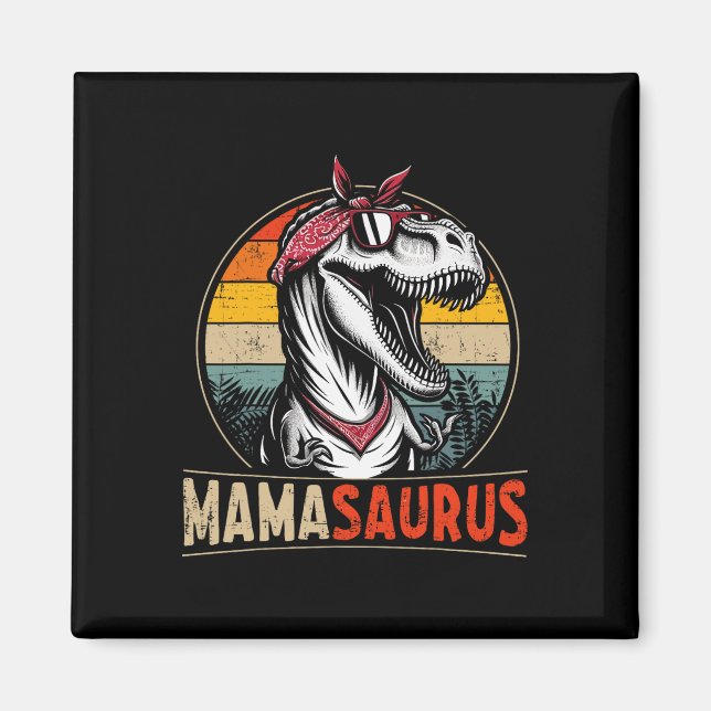 Imã Mamasaurus Mãe Dinossauro Para O Dia Das Mães Nata (Frente)