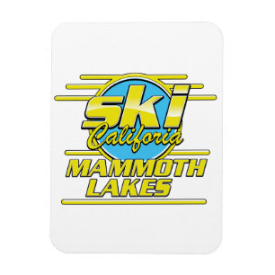 Ímã Mammoth Lakes California Ski logo
