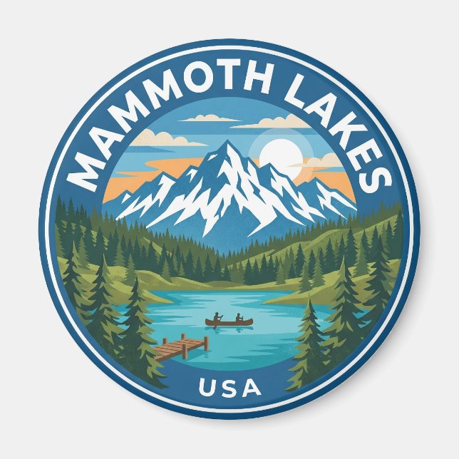 Imã Mammoth Lakes EUA (Frente)
