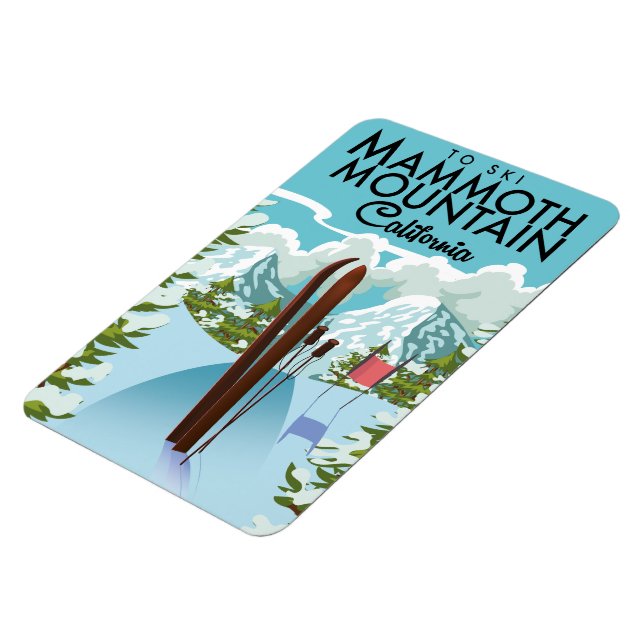 Ímã Mammoth Mountain California para esquiar (Left Side)