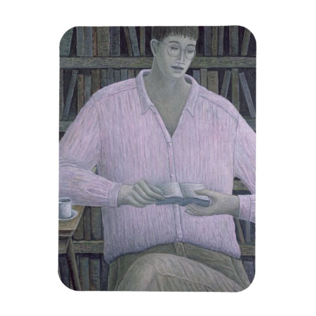 Ímã Man Reading 1998 (Vertical)